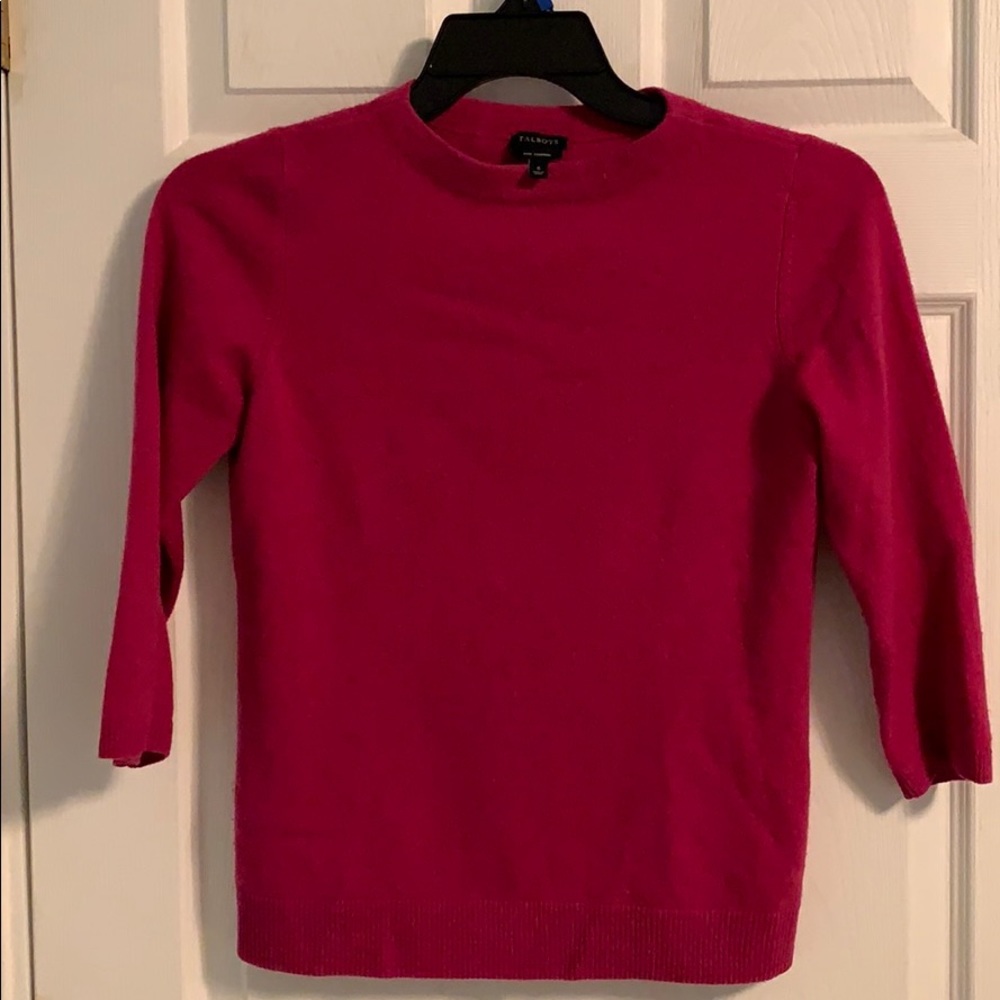 Tabots small cashmere sweater - berry / fuchsia